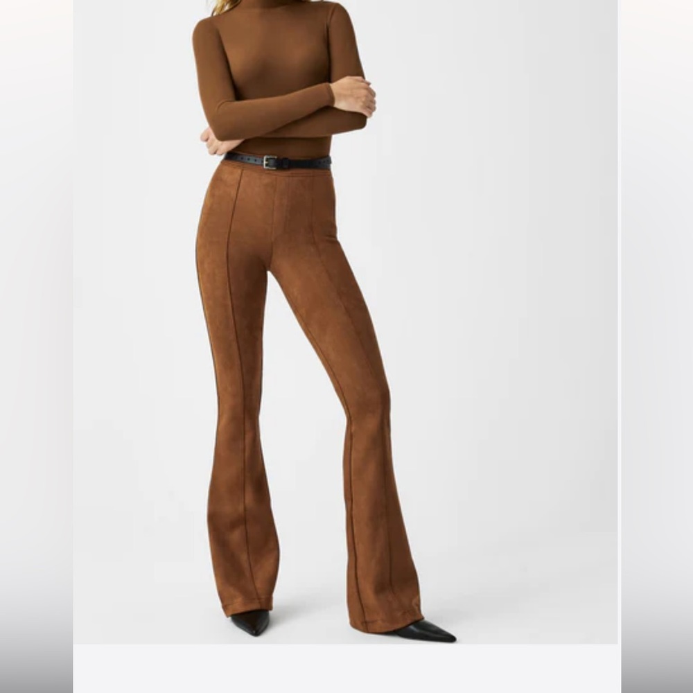 Faux Suede Pants Med Petite